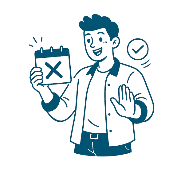 Cancel anytime illustration